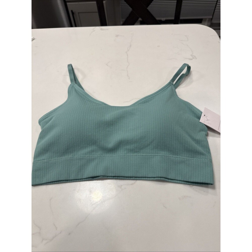 AUDEN Size XL Womens Gree Lined Wireless Pull On Seamless Bralette Bra